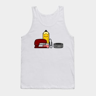 Chibi Office Supplies Tank Top